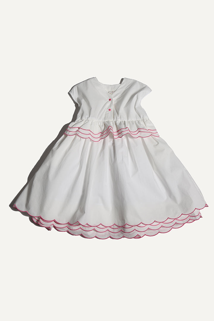 LAUREL SCALLOPED SHIRT DRESS TIA CIBANI LAUREL SCALLOPED SHIRT DRESS TIA CIBANI