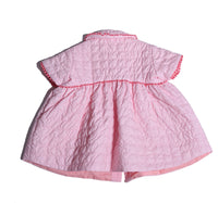 baby, pink, tufted, baby doll, dress, short sleeve