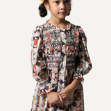 LUNA SMOCKED SHIRT DRESS