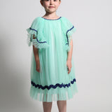 TOULA PLEATED CAPE FROCK