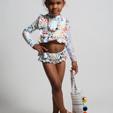 MARINA RUFFLE RASH GUARD SET