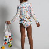 MARINA RUFFLE RASH GUARD SET