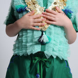 LAYERED COIN EPAULETTES NECKLACE