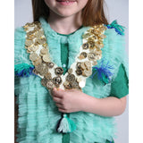 LAYERED COIN EPAULETTES NECKLACE