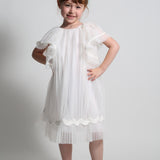 TOULA PLEATED CAPE FROCK