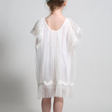 TOULA PLEATED CAPE FROCK