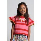 MORGAN CROCHET FLOUNCE TEE