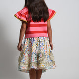 ALEXANDRA RIBBON PLEATED SKIRT