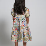 ALEXANDRA RIBBON PLEATED FROCK