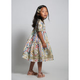 ALEXANDRA RIBBON PLEATED FROCK