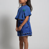 LAUREL SCALLOPED SUMMER SHORTS