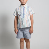 ATTICUS SCALLOPED SNAP SHIRT