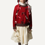 ESTRELLA BOW EMBELLISHED SKIRT