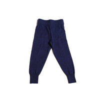 baby knit blue cotton basic leggings
