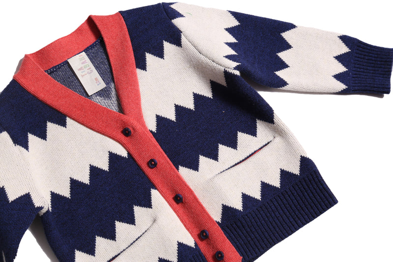 BABY MOUNTAIN PEAKS PATCHWORK CARDI