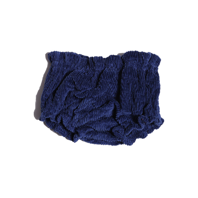 baby blue cotton corduroy padded bloomer shorts