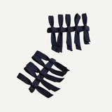 RIBBON BOW BARRETTES (SET OF 2)