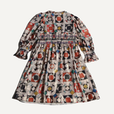 LUNA SMOCKED SHIRT DRESS