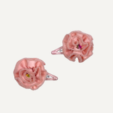 RIBBON FLOWER HAIR CLIPS (SET OF 2)