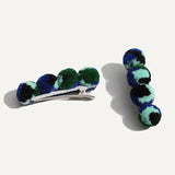 CATERPILLAR HAIR CLIPS (SET OF 2)