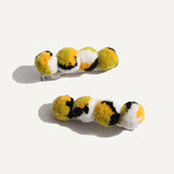 CATERPILLAR HAIR CLIPS (SET OF 2)