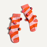 POM POM COLOR BLOCK SOCKS