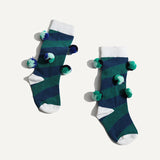 POM POM COLOR BLOCK SOCKS