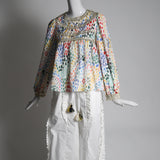 WOMEN'S ALEXANDRA RIBBON BLOUSE