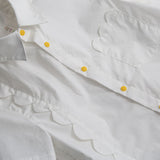 NIKOS SCALLOPED SNAP SHIRT