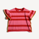 MORGAN CROCHET FLOUNCE TEE