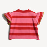 MORGAN CROCHET FLOUNCE TEE