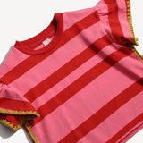 MORGAN CROCHET FLOUNCE TEE