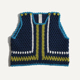 PIPER COLORBLOCK CROCHET VEST