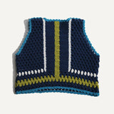 PIPER COLORBLOCK CROCHET VEST