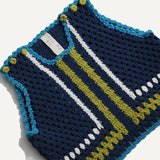 PIPER COLORBLOCK CROCHET VEST