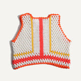 PIPER COLORBLOCK CROCHET VEST