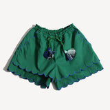 LAUREL SCALLOPED SUMMER SHORTS