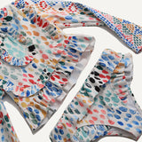 MARINA RUFFLE RASH GUARD SET