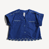 LAUREL SCALLOPED SUMMER BLOUSE