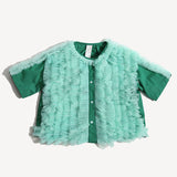 TOULA TIERED RUFFLE BLOUSE