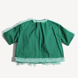 TOULA TIERED RUFFLE BLOUSE