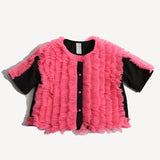 TOULA TIERED RUFFLE BLOUSE