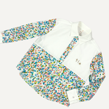 PATCHWORK BUTTON DOWN