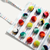 WOMEN'S POM POM TOTE BAG