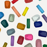 RAINBOW FACETED WOOD BLOCK TOYS