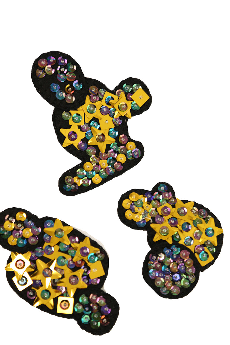 ELLSWORTH SEQUINED BROOCHES (SET OF 3)