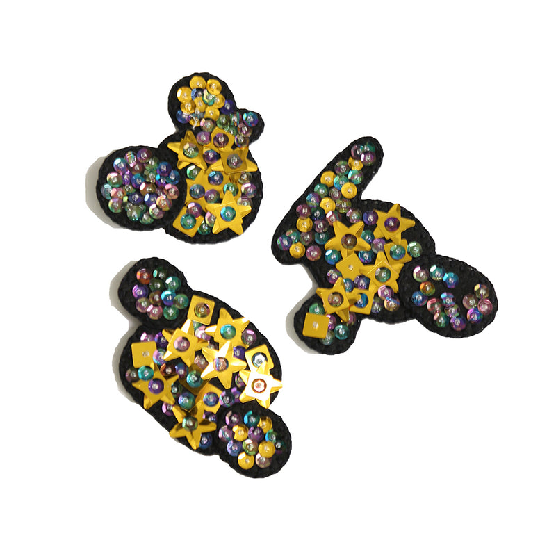 ELLSWORTH SEQUINED BROOCHES (SET OF 3)
