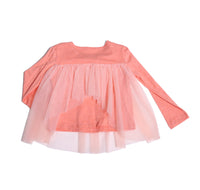 CLASSIC TULLE OVERLAY T-SHIRT