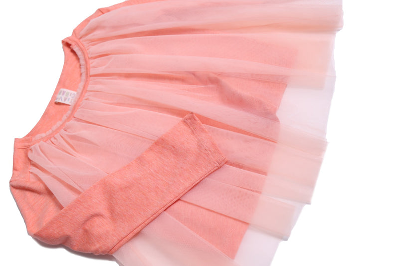 CLASSIC TULLE OVERLAY T-SHIRT