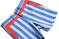 boys, shorts, stripes, seersucker, blue, white, detail